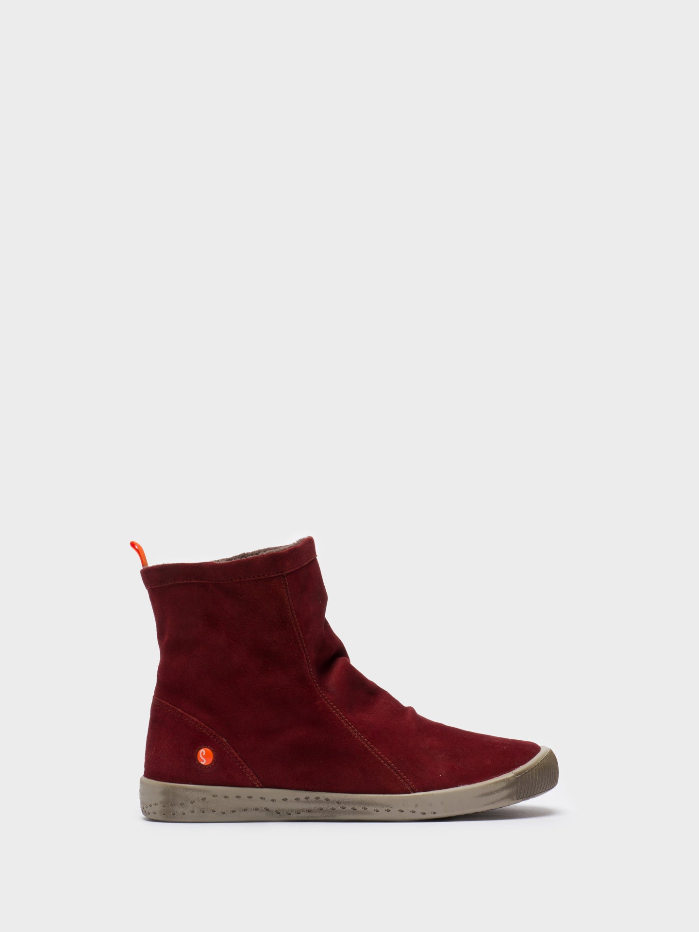 Softinos DarkRed Sock Ankle Boots